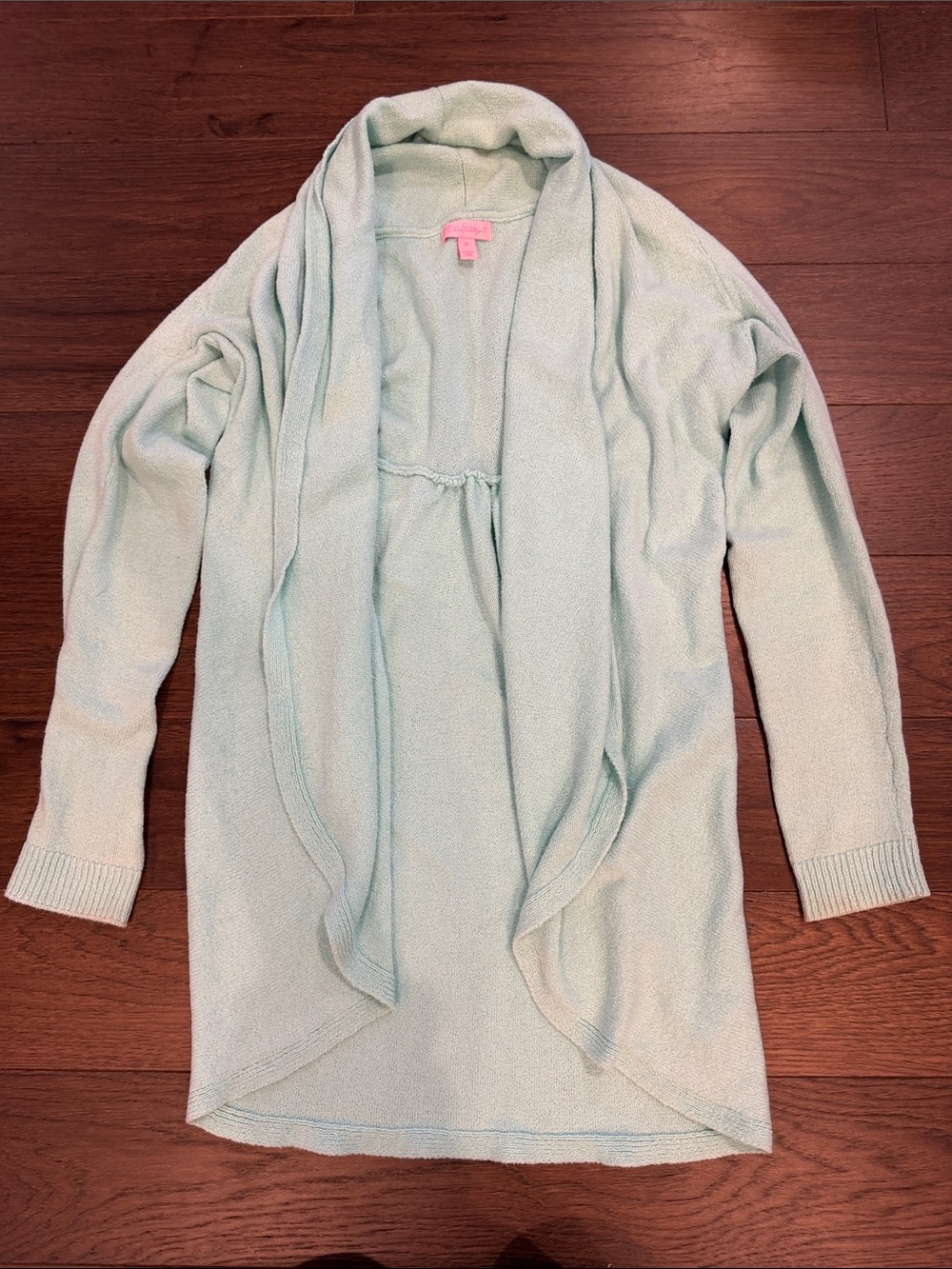 Lilly Pulitzer Hayden Open Cardigan Sweater in Teal - Medium - C52-121